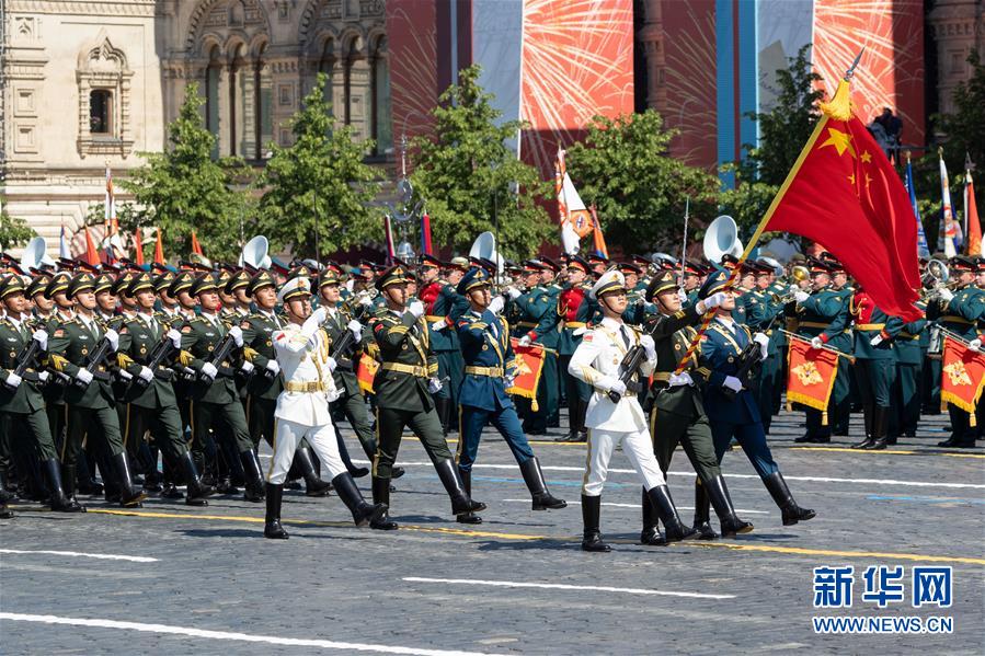 解放軍儀仗隊(duì)參加俄羅斯閱兵，展現(xiàn)中俄軍事友誼的盛大儀式，解放軍儀仗隊(duì)參加俄羅斯閱兵，彰顯中俄軍事友誼盛況的壯麗儀式